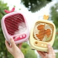 thumbnail image 6 of SDJMa Portable Air Conditioner, 3-IN-1 Evaporative Air Cooler Fan with 3 Speeds & 2 Spray Modes, USB Rechargeable Personal Mini Desk Fan for Room Office Camping （Cute Deer Style), 6 of 8