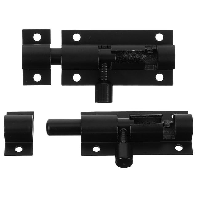 Shisuyan 2pcs Door Latches Door Security Latches Lock Metal Door Latch Locks for Gate Entry