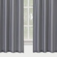 thumbnail image 6 of Haperlare Kitchen Curtain 30"W x 24"L Waffle Woven Textured Light Filtering Tier Curtains for Bathroom Cafe, Gray, 2 Panels, 6 of 8