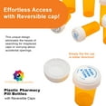 AVG Packaging Supplies Reversible Plastic Pharmacy Pill Bottles with