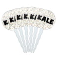 thumbnail image 1 of Kale Cupcake Picks Toppers - Set of 6 - Mutlicolored Speckles, 1 of 1