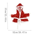 thumbnail image 3 of AZXY Christmas Porch Goose Outfit, 23" Santa‑Style Goose Clothes Dress Set, Goose Clothing & Goose Cloth for Cement Plastic Duck Goose Statue, Winter Xmas Outdoor Decor for Yard Lawn Garden, 3 of 6