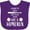 Purple, variant on Inktastic Baseball To-Do List- Future Homerun Hitter Boys or Girls Baby Bib