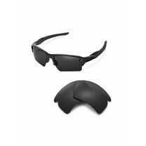 Walleva Black Polarized Replacement Lenses for Oakley Flak 2.0 XL Sunglasses