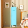 thumbnail image 5 of Metal Wardrobe Coat Cabinet with Adjustable Shelves and Hanging Rod,Storage Closet Locker for Bedroom,Kids Room,Office, Home, School,Almirah for Clothes,Blanket., 5 of 5