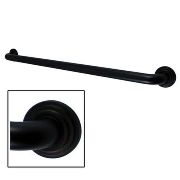 24 Inch Milano 3 Layer Flange Grab Bar - Oil Rubbed Bronze
