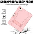thumbnail image 5 of Dteck Case for Apple iPad Air 4th Generation 10.9-inch 2020 Released ,Shockproof Rubber Hybrid 3-Layer Protection Hard PC Kickstand Back Cover (no screen protector),Rosegold+Rosegold, 5 of 6
