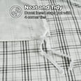 thumbnail image 3 of Superior Plaid Flannel Cotton Duvet Set, King/California King, Charcoal, 3 of 10
