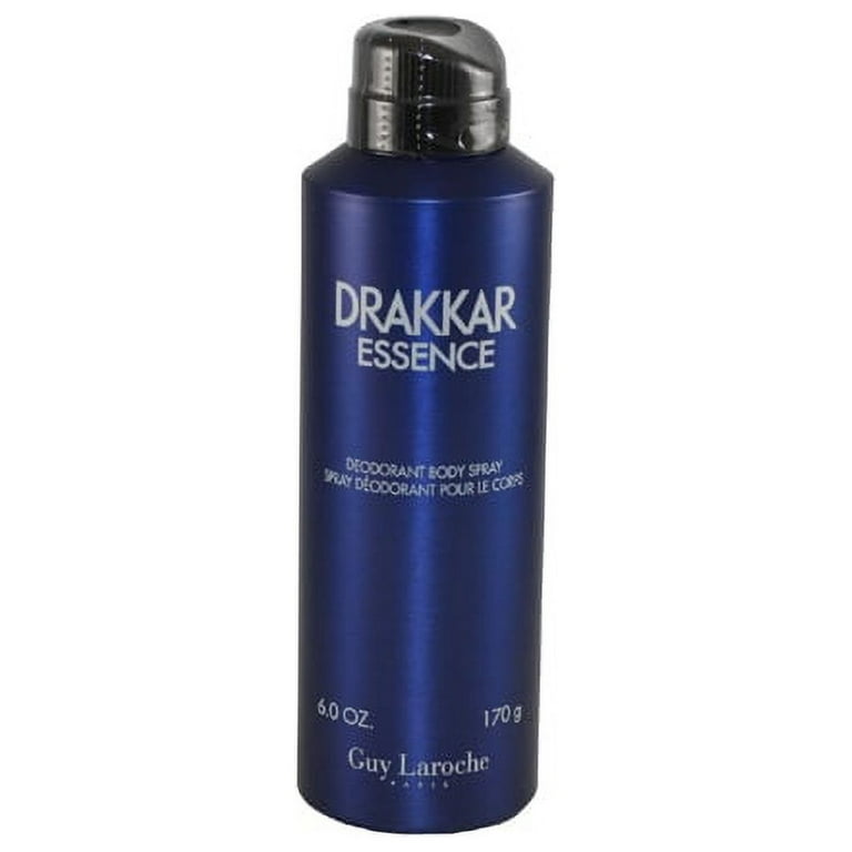 Guy Laroche Drakkar Essence Deodorant Body Spray for Men, 6 Oz
