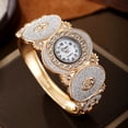 thumbnail image 4 of New Oval Diamond Decorated Bracelet Flower Leaf Diamond Women's Quartz Watch, 4 of 5