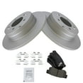 thumbnail image 2 of TRQ Rear Premium Ceramic Brake Pad & Coated Rotor Kit w/Fluids for Azera Sonata BKA23921, 2 of 6