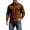 Coffee, variant on Men's Casual Splicing Corduroy Button Up Shirt Classic Fit Long Sleeve Fall Winter Top with Utility Pockets