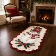 thumbnail image 3 of Christmas Runner Rug, 47.2 Inch Snowman Floor Mat, Holiday Decoration for Bedroom Fireplace Entryway A, 3 of 8