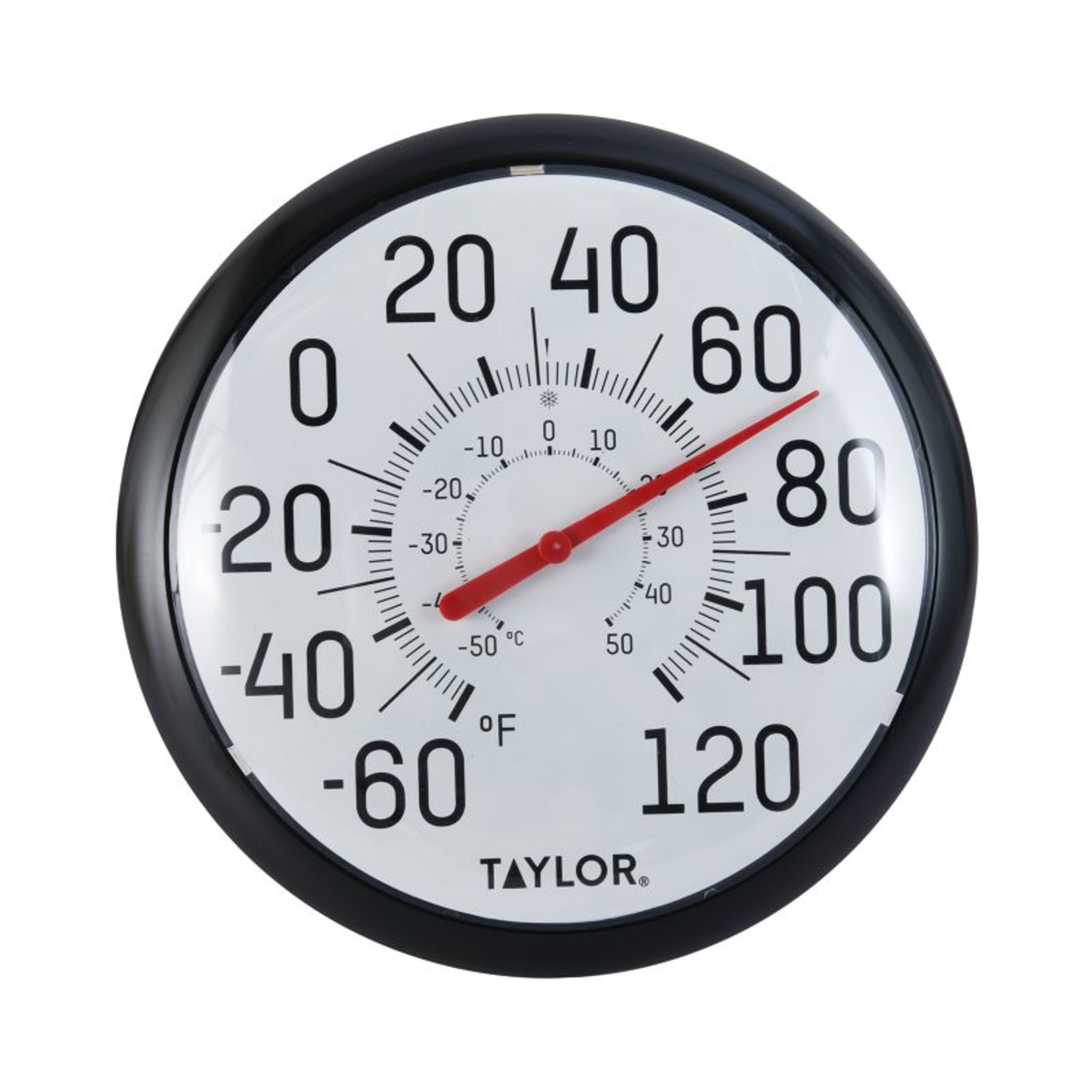 Taylor Indoor or Outdoor Window F or C Thermometer with Reversible Suction Cup 