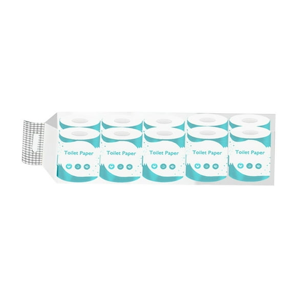 Bath Tissue Toilet Paper 10 Pc Toilet Paper with Daily Hollow Roll Core Hotel Bath Toilet Paper Home Travel Multiple Rolls Multipurpose Home Into Roll Paper White Roll Paper