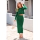 thumbnail image 4 of Conjunto de Suéter para Mujer PRETTYGARDEN en Punto acanalado Crop Top y Falda XL, 4 of 8