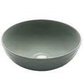 thumbnail image 2 of KRAUS Viva Round White Porcelain Vessel Bathroom Sink - 16.5" Diameter, 5.5" Height, Above-Counter Design 2 of 14