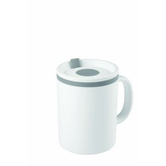 Copco Iconic Desk Mug, 16-Ounce, White/Gray