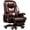 Massage Chair-coffee, variant on Kinnls Fully Reclining Jones Massage Office Chair,Genuine Leather Managerial Executive Home Office Desk Chairs Swivel Task Chair, Adjustable Back and Retractable Footrest