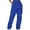 Blue, variant on Clearance ! Harpily Women Plus Size Pants Ladies' Solid Drawstring Elastic Waist Pocket Pants Slacks Beige XXL