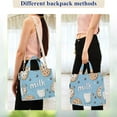 thumbnail image 4 of FORMRS Womens Corduroy Tote Bag Crossbody Shoulder Handbag with Pocket, Milk and Cookies, 4 of 7