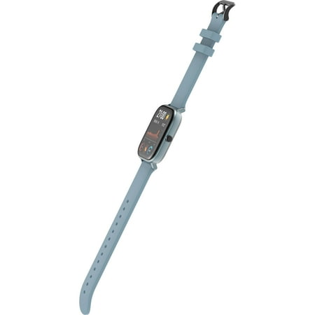 Amazfit - GTS Smartwatch 42mm Aluminum - Steel Blue With Silicone Band