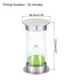 thumbnail image 2 of Uxcell 30 Minute Sand Timer, Sandy Clock, Count Down Sand Glass, Green Sands, 2 of 5