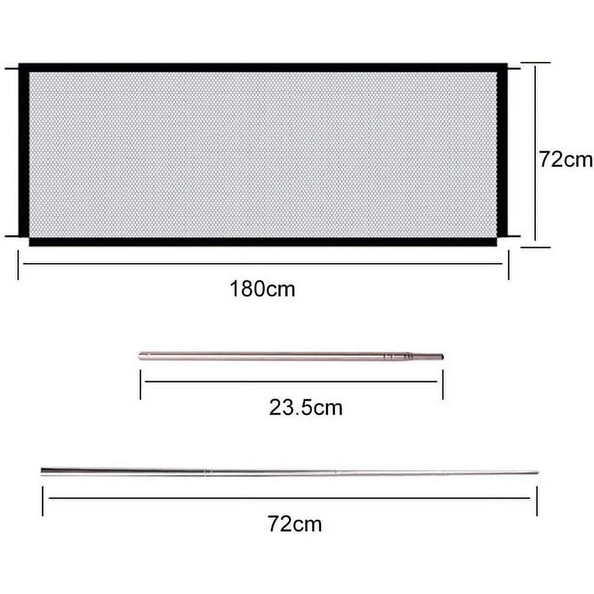 Gealach Foldable Dog Safety Gate, Retractable, Portable, Suitable for Stairs, Hallways, and Doorways, Simple Setup