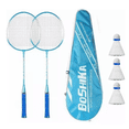 thumbnail image 1 of Juego De Bádminton Para Adultos 2 Raquetas Y 3 Gallitos Azul, 1 of 5