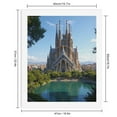 thumbnail image 2 of Paint by Numbers Kit for Adults, Stunning Cathedral Water Reflection Paint by Numbers, Easy Paint by Numbers Kit for Adults Beginner, DIY Adult Paint by Number Kits on Canvas, 12x16in Home Decor, 2 of 7