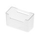 thumbnail image 5 of Caja de almacenamiento para baño, estante de almacenamiento para baño, contenedor de almacenamiento rectangular liviano Blanco, 5 of 8