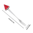 thumbnail image 3 of Fruit Fork Stainless Steel Avocado Handle Single Pack Colorful Dessert Fork for Party Use, 3 of 7