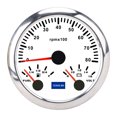 thumbnail image 2 of 85mm Tachometer, Red Backlight, 3 in 1 Gauge 0-8000 RPM Fuel Level Voltage for Trucks, Tractors, Cars, RVs, Boats with Boat RPM Gauge, Suitable for Gas Engine, 2 of 7
