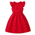 thumbnail image 3 of LOVZFMLL Robe d'Été Imprimée à la Mode pour Filles Robe Princesse Sans Manches Col en V, 3 of 8
