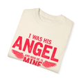 thumbnail image 3 of Inspirational He's My Angel Bereaving Wives Statements Motivational Memorial Loss Uplifting Sayings Line Unisex Garment-Dyed T-shirt, 3 of 4