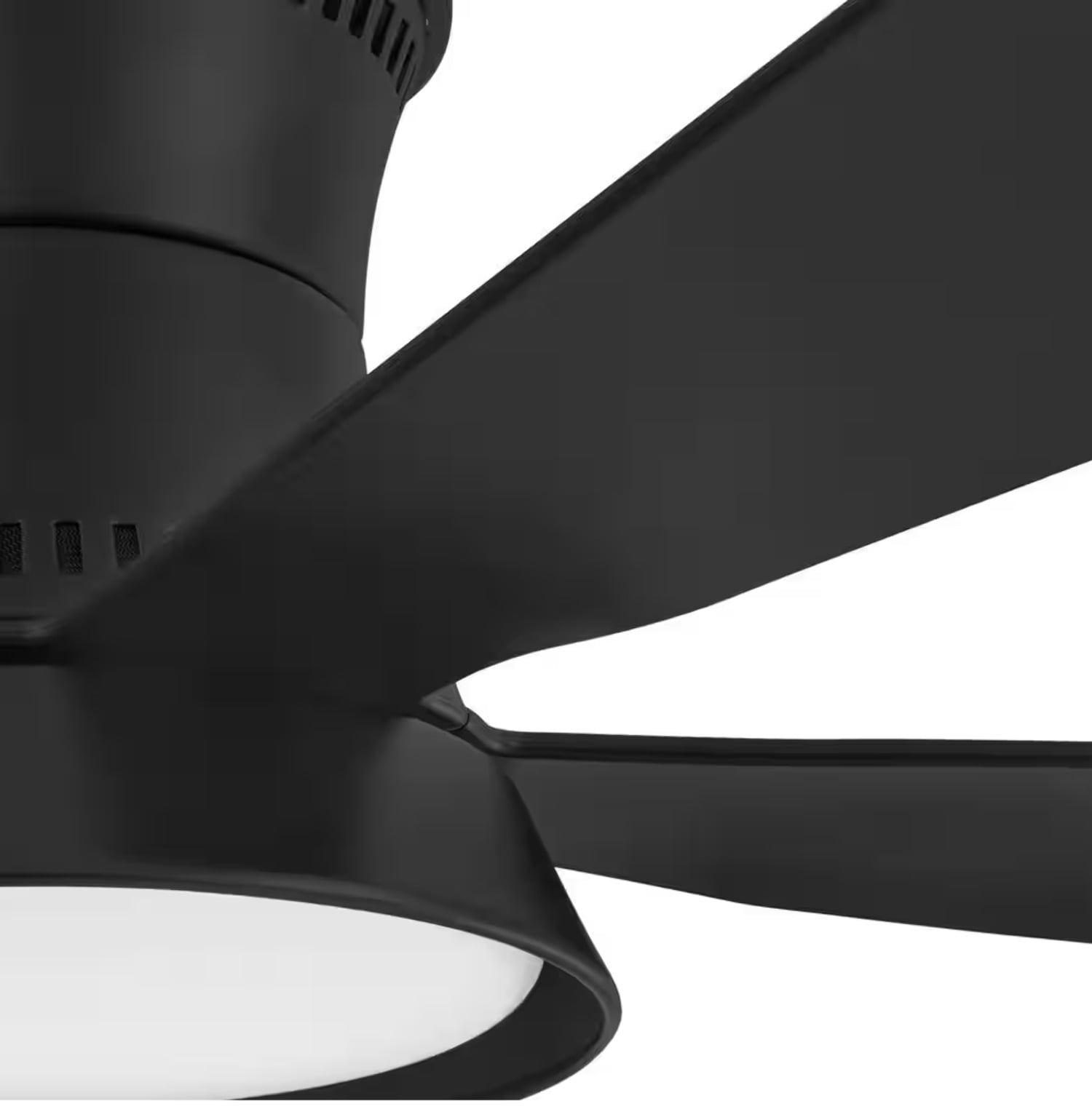 Hawkspur 52" Matte Black Indoor/Outdoor Ceiling Fan with LED and Remote