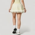 thumbnail image 5 of Women's Tulle Mini Skirt with Soft Lining and Layered Ruffle Hem for a Whimsical Ballet-Inspired Look - Medium, Yellow, 5 of 7