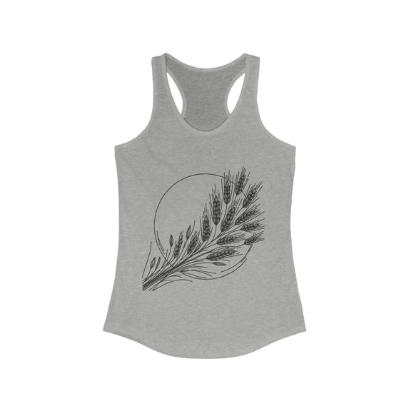 Festive Lammas Tank Top for Women - Sun and Wheat Print, 5 Color Options