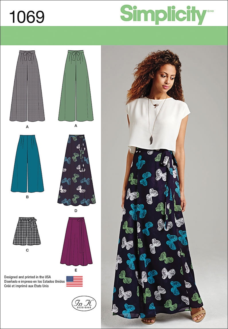 Butterick 6944 Sewing Pattern Misses Set of Skirts with Length and Hem Variations sz 6-10 Cut
