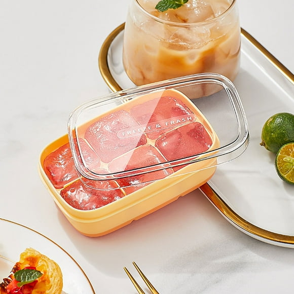 Kitchen Ice Compartment 6 Compartment Square Ice Cubes Machine Ice Maker for Whisky Cocktails Drinks on Clearance