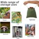 thumbnail image 2 of 4Pcs Outdoor Hiking Foraging Pouch Garden Fruit Picking Bag with Drawstring Outdoor Camping Storage, 2 of 5