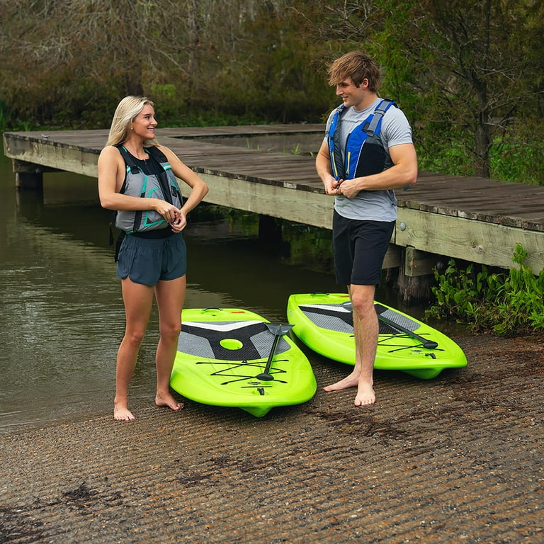 Lifetime Horizon 10ft Lime Green Rigid SUP Set of 2, Solid Plastic