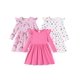 thumbnail image 1 of Conjunto de Vestidos para Niñas PATPAT 3 Piezas Manga Larga Rosa 5-6 Años, 1 of 9