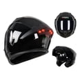 thumbnail image 1 of Casco de moto Mocoerl 103 plegable con luz LED negra M, 1 of 6