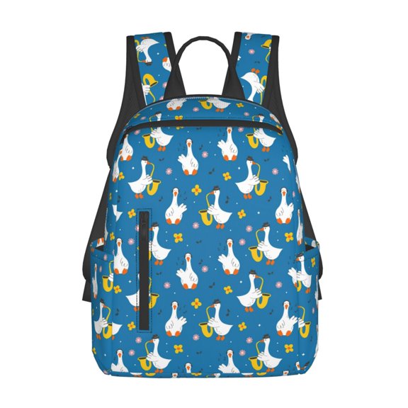 Sigee Cartoon Goose for Lightweight Backpack for Hiking, Camping, and Travel, College School Computer Bag Men and Women