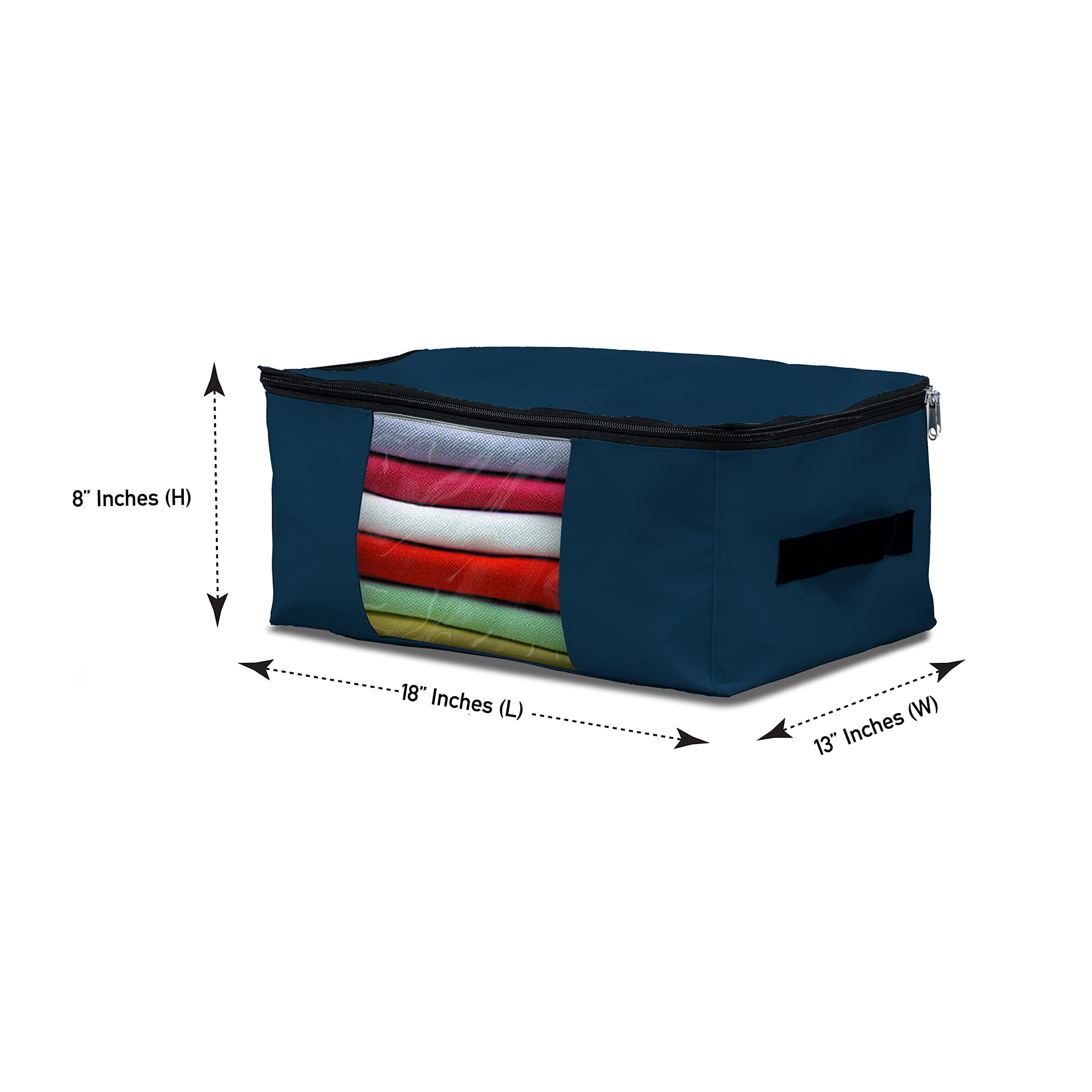 COVERS&ALL Storage Bags, Made of 12 Oz Waterproof, UV-Resistant & Tear-Proof Cover Max Fabric, Multipurpose for Indoors/Outdoors (Pack of 5, Blue)