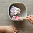 thumbnail image 2 of 4pcs wooden handle silicone spoon fork baby children fork spoon silicone fork spoon long handle fork spoon, 2 of 5