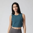 thumbnail image 3 of Chaleco deportivo de yoga para mujer, chaleco deportivo holgado europeo y americano para mujer sin almohadilla para el pecho, 3 of 6