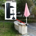 thumbnail image 6 of Visland Umbrella Stand Metal Clamp, Patio Umbrella Clamp, Sun Shade Support, Balcony Umbrella Holder, Bench Buddy, Bracket Outdoor, for Deck, Bleachers, Tailgates, Pool Deck, Poles, Boats, Fences, 6 of 8