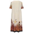 thumbnail image 5 of Azrian Clearance,Womens Plus Size Dress,Fashion Women Casual Sexy V-Neck Printing Summer Short Sleeve Pockets Dress Best Sell in 2023, 5 of 6